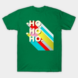 HO HO HO Christmas typography T-Shirt